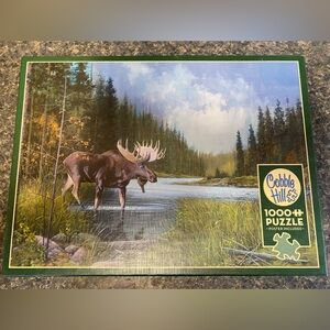 Cobble Hill 1000 Piece Puzzle - Moose Lake - Sample Poster Included